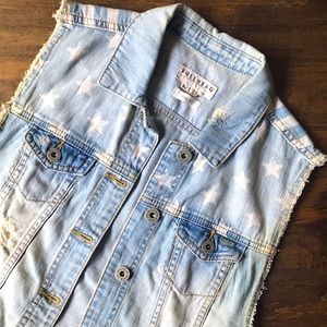 Bullhead Women's Blue Denim Vest